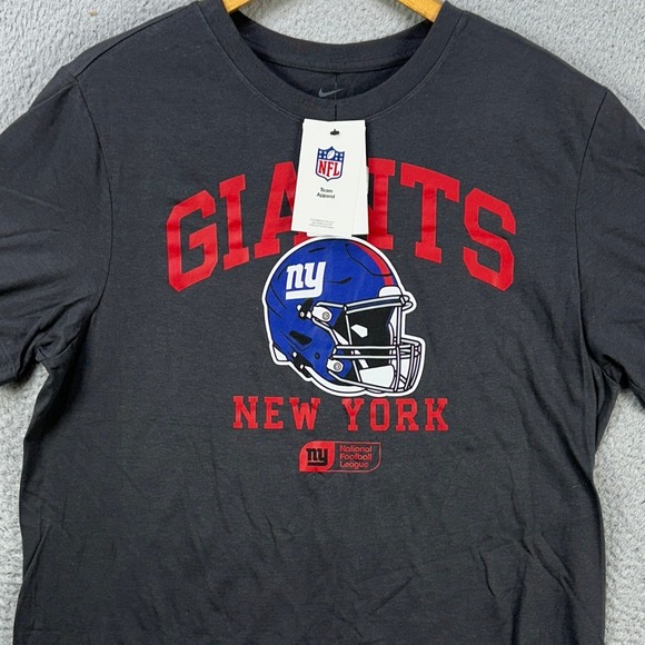 New York Giants T-Shirt Men Large Gray Graphic Short Sleeve NFL The Nike Tee NEW